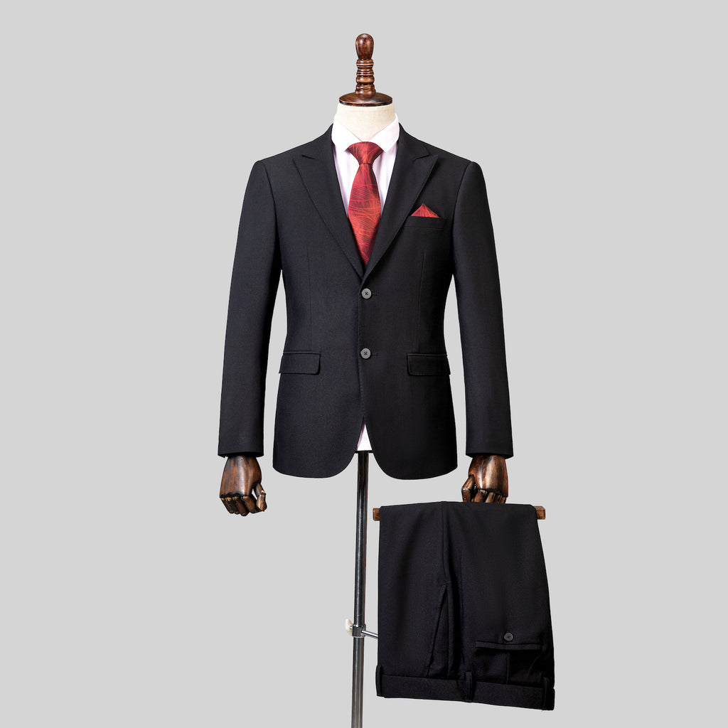 Three Piece Suit with Two Buttons